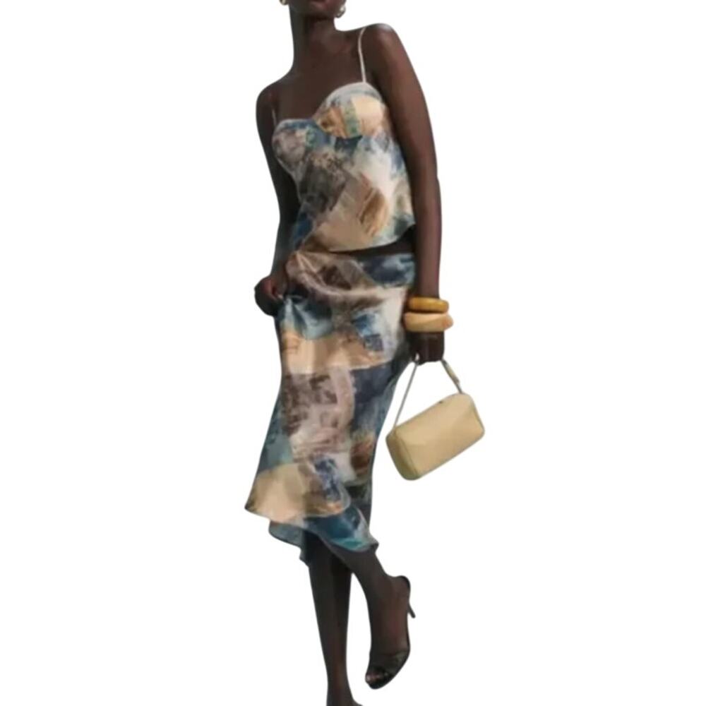 Reformation Sia Silk Two Piece